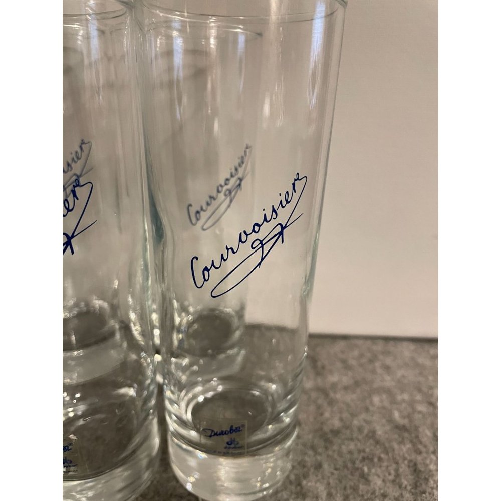Set of 6 Courvoisier 6" Tall Glasses Made in France   #1421